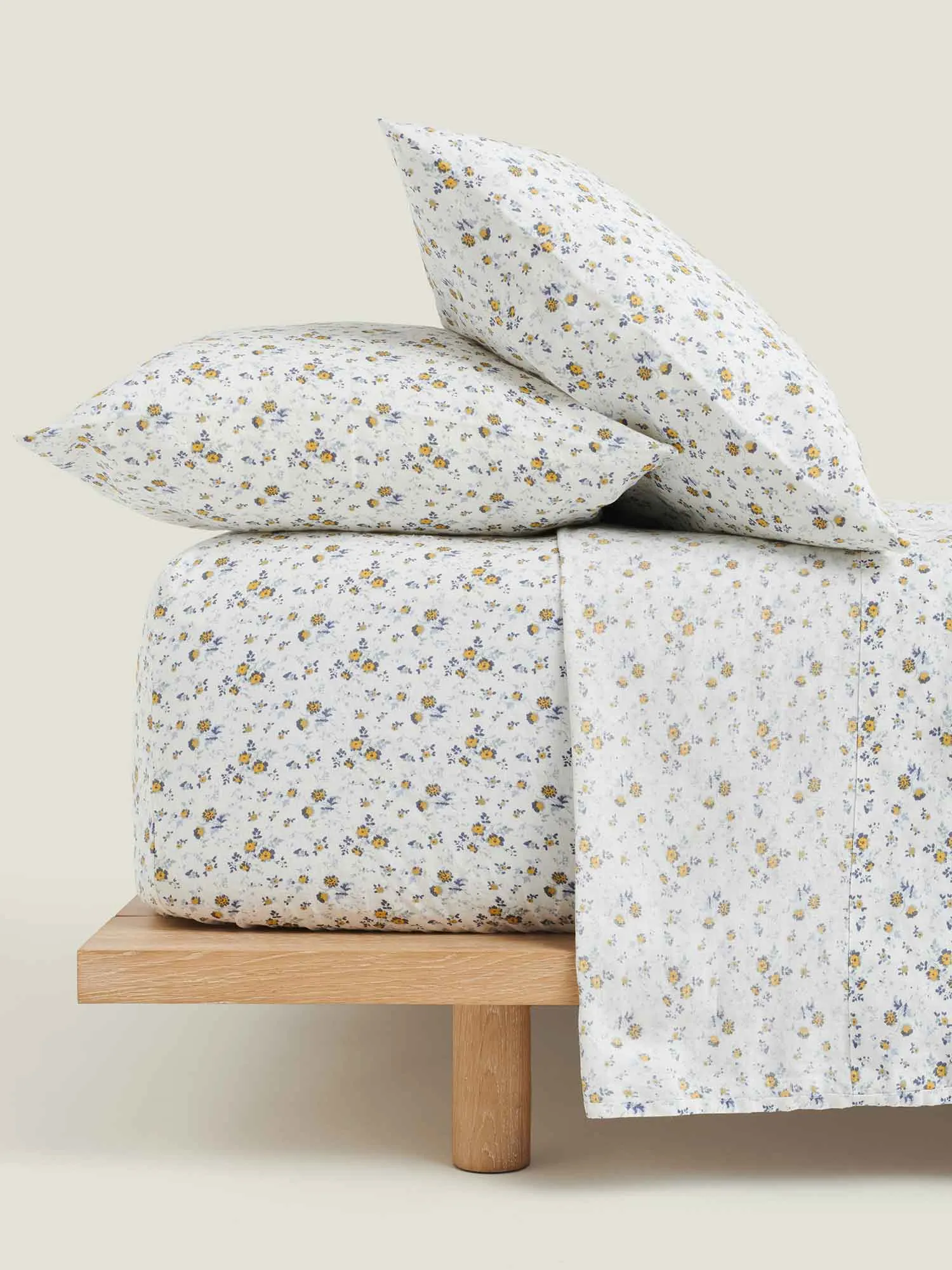 100% Linen Duvet Set in Summer Floral