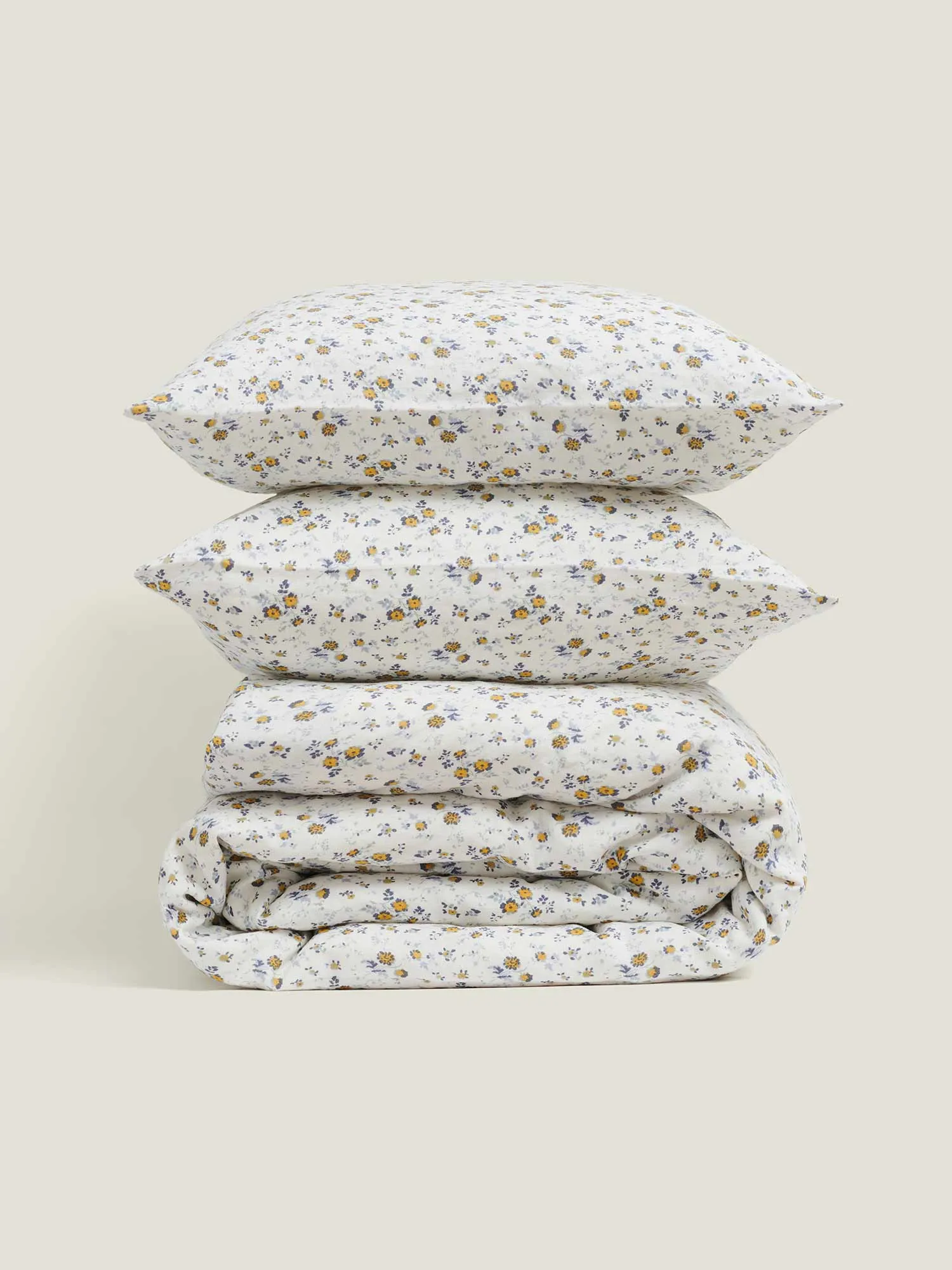 100% Linen Duvet Set in Summer Floral