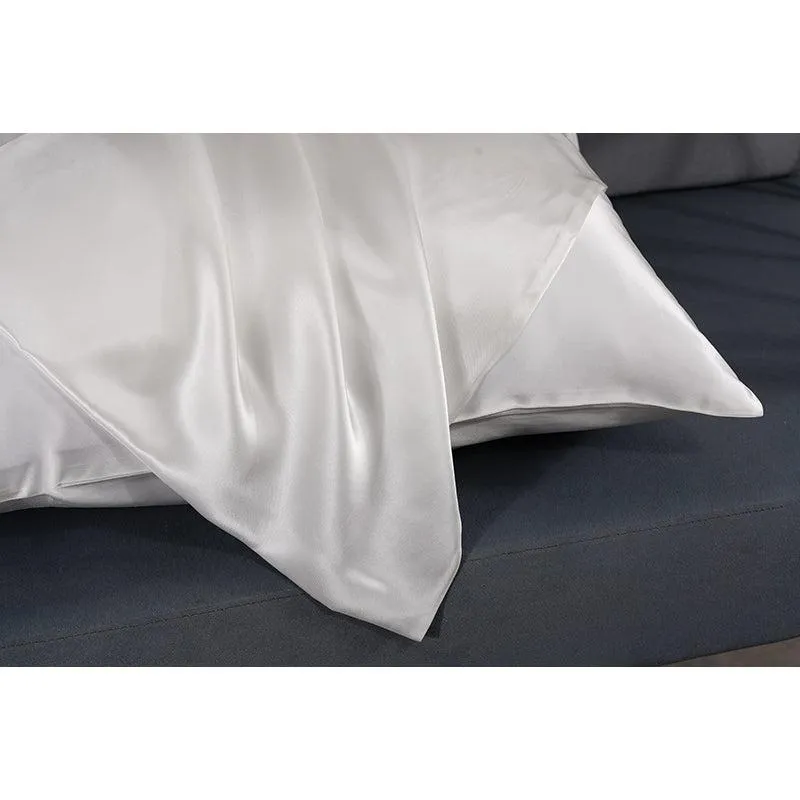 22 Momme silk pillowcase - Queen - Envelope - White - In Stock