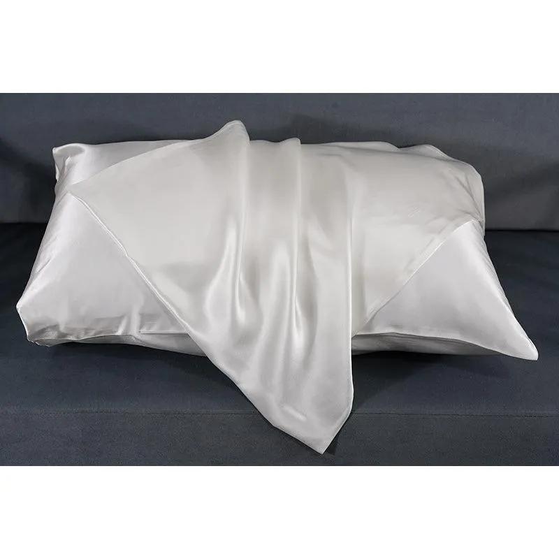 22 Momme silk pillowcase - Queen - Envelope - White - In Stock