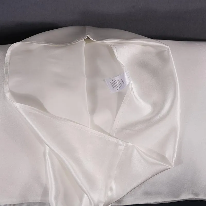 22 Momme silk pillowcase - Queen - Envelope - White - In Stock