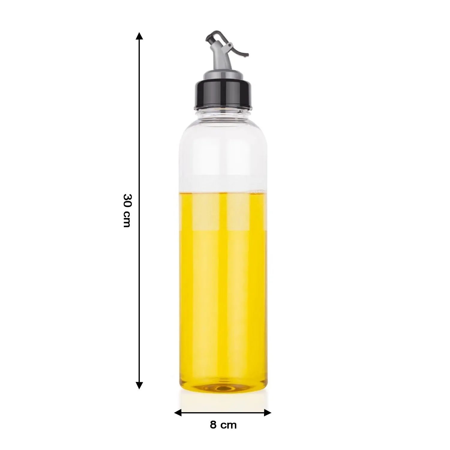 2346 Oil Dispenser Transparent Plastic Oil Bottle |  1 Liter