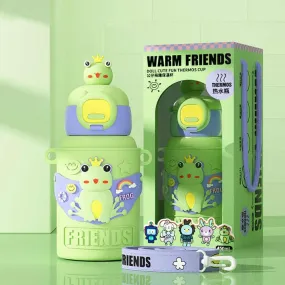 450ml Kids Love Water Bottle 316 Stainless Steel Cartoon shape Water Bottle for Kids