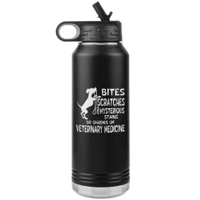 50 Shades of Veterinary Medicine Water Bottle Tumbler 32 oz