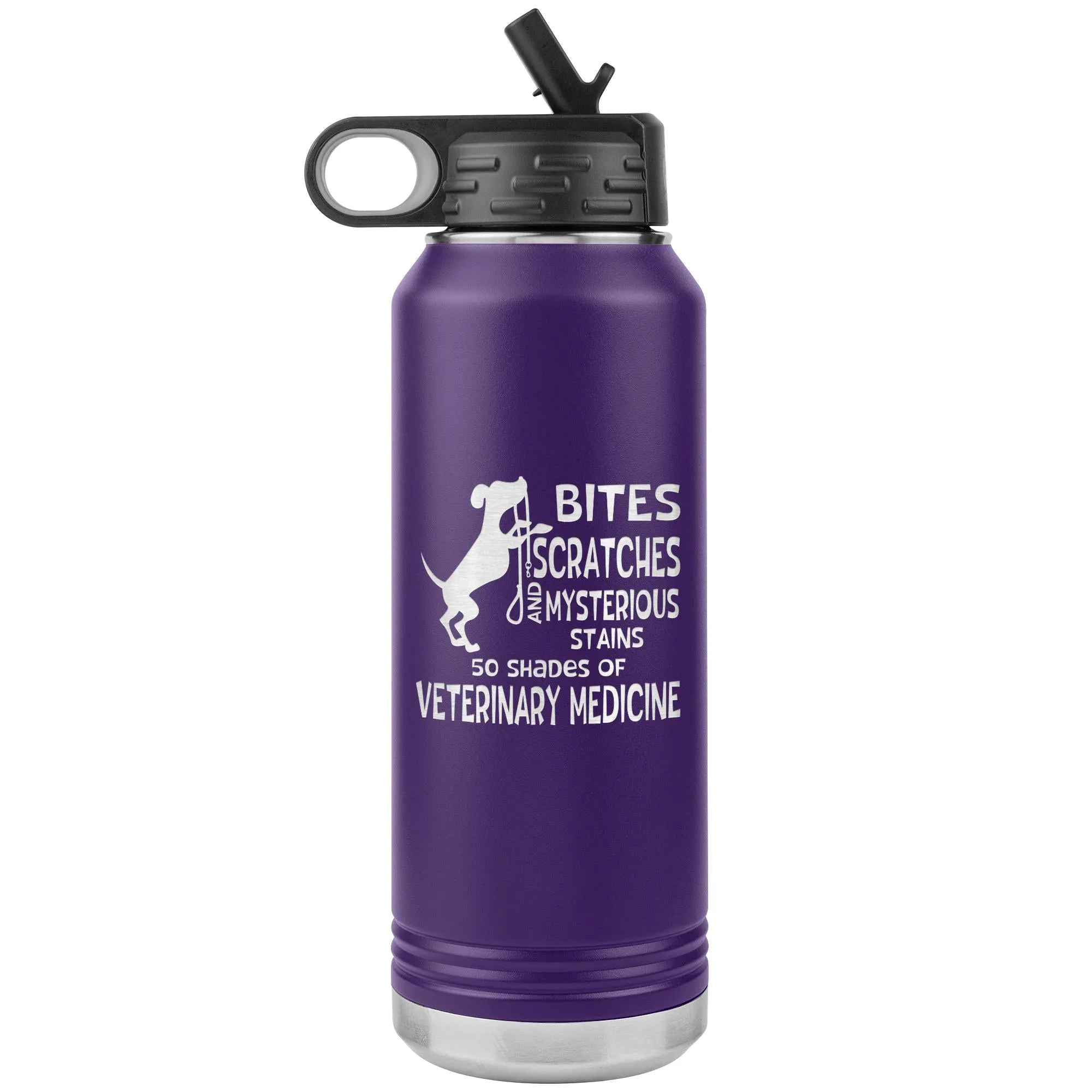 50 Shades of Veterinary Medicine Water Bottle Tumbler 32 oz