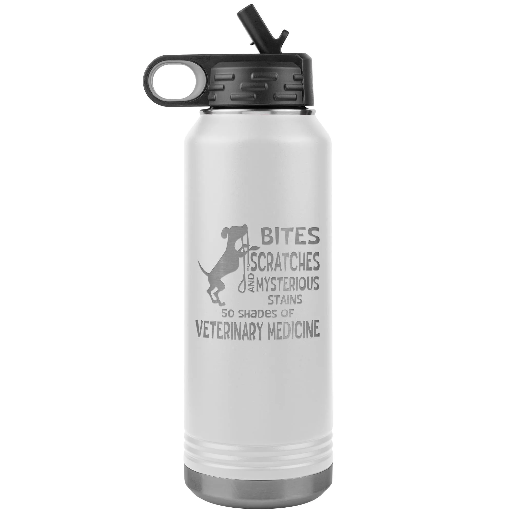 50 Shades of Veterinary Medicine Water Bottle Tumbler 32 oz