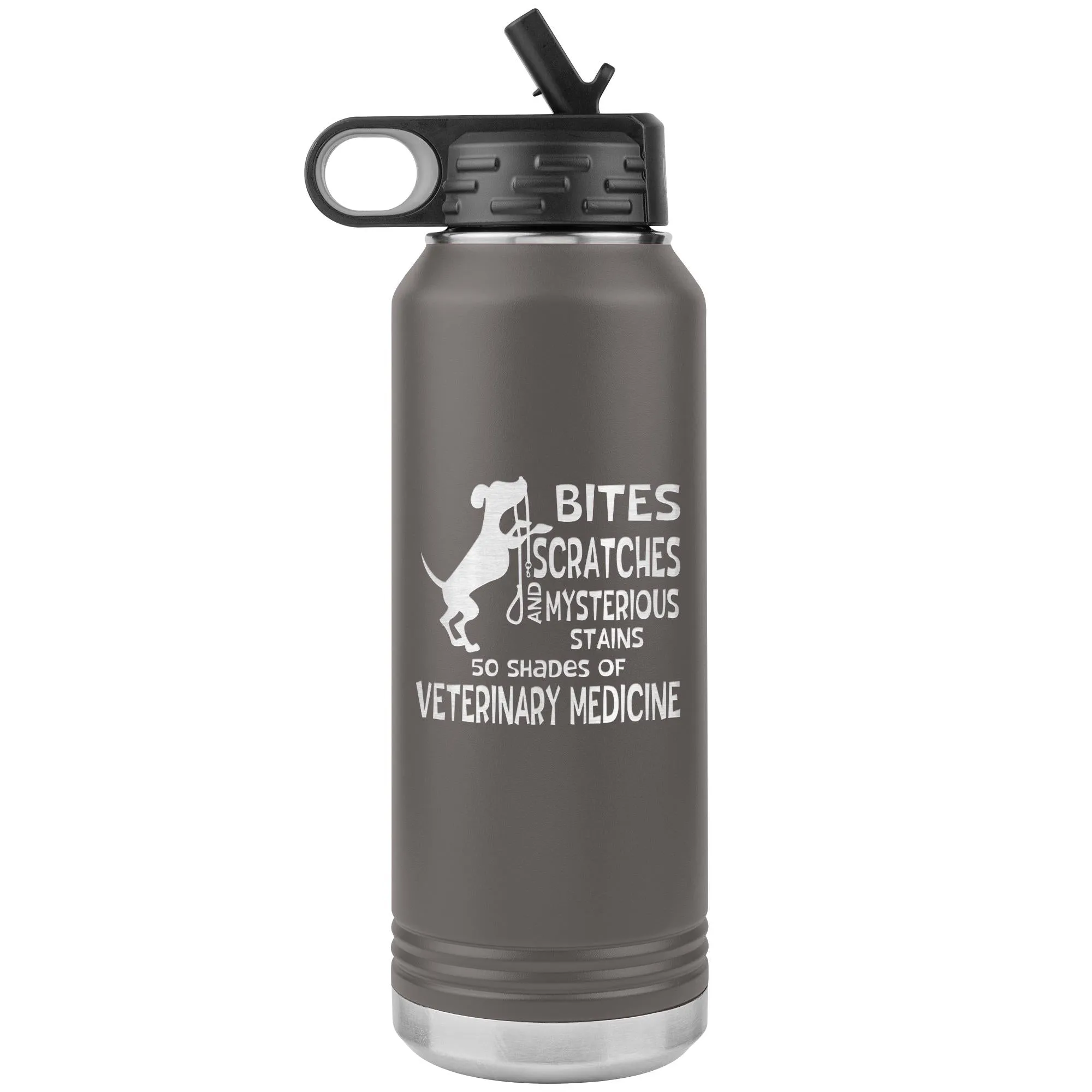 50 Shades of Veterinary Medicine Water Bottle Tumbler 32 oz