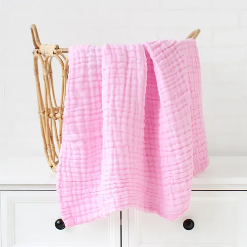 6 Layers Bamboo Cotton Baby Receiving Blanket Infant Kids Swaddle Wrap