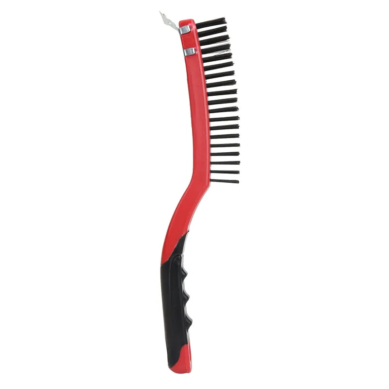 Ace 3 in. W X 13.5 in. L Carbon Steel Wire Brush with Scraper