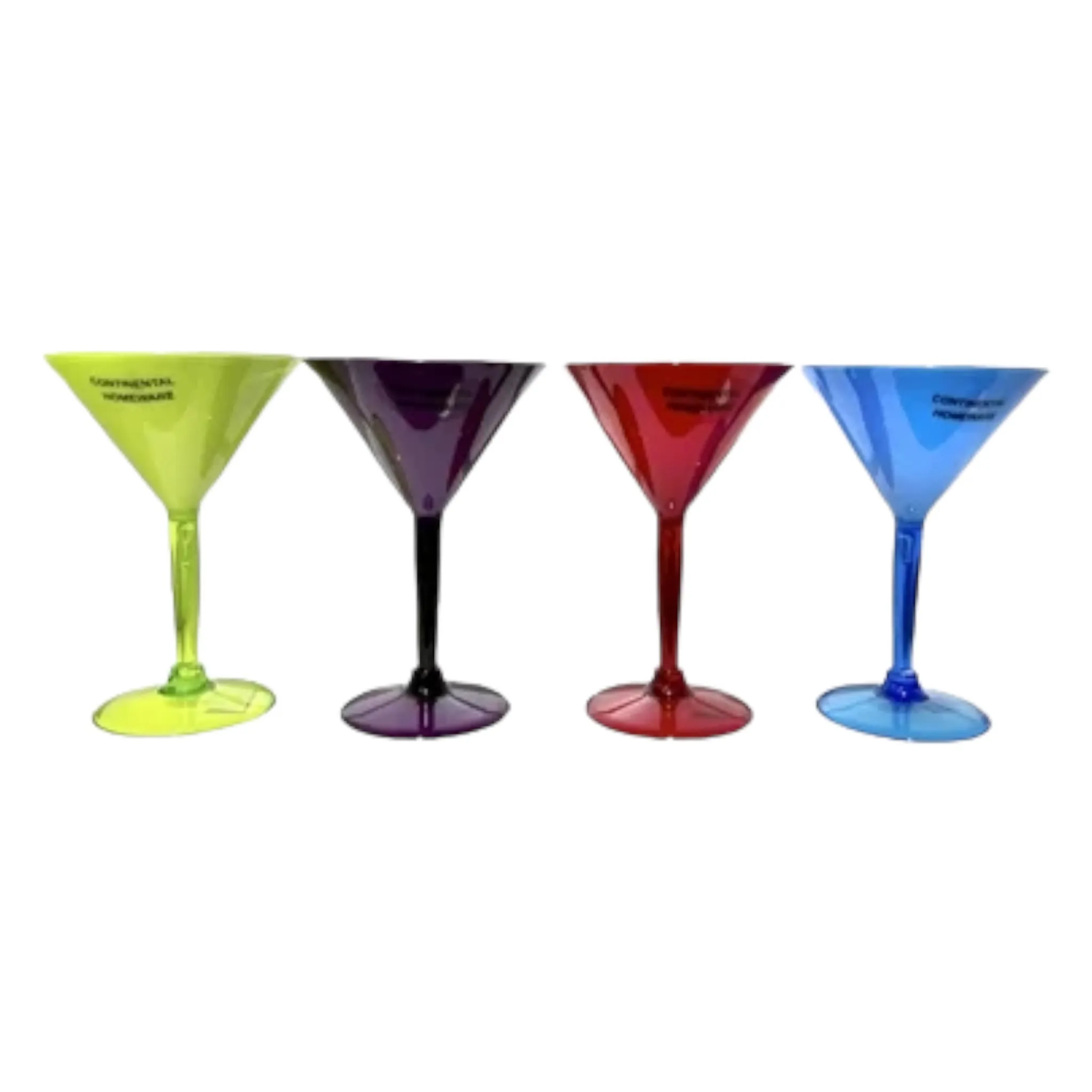 Acrylic Tumbler 250ml Martini Glass Two Tone Colour 1pc CH840