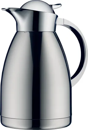 Alfi Albergo 1.5 Liter Top Therm Vacuum Insulated Carafe for Hot and Cold Beverages, Stainless Steel