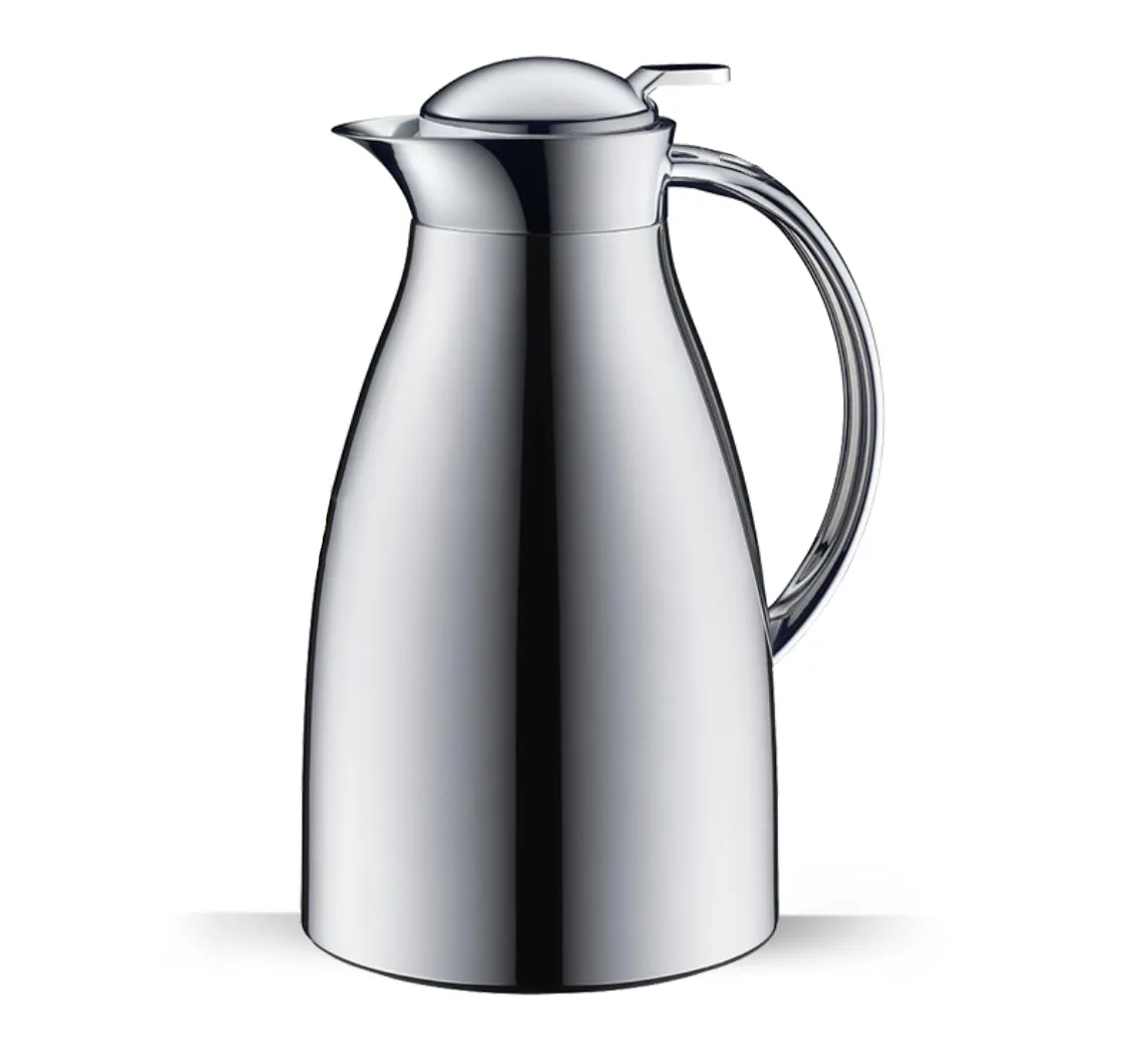 Alfi Senso Thermal Dispenser Vacuum Carafe – 1 Liter – Chrome Plated Metal