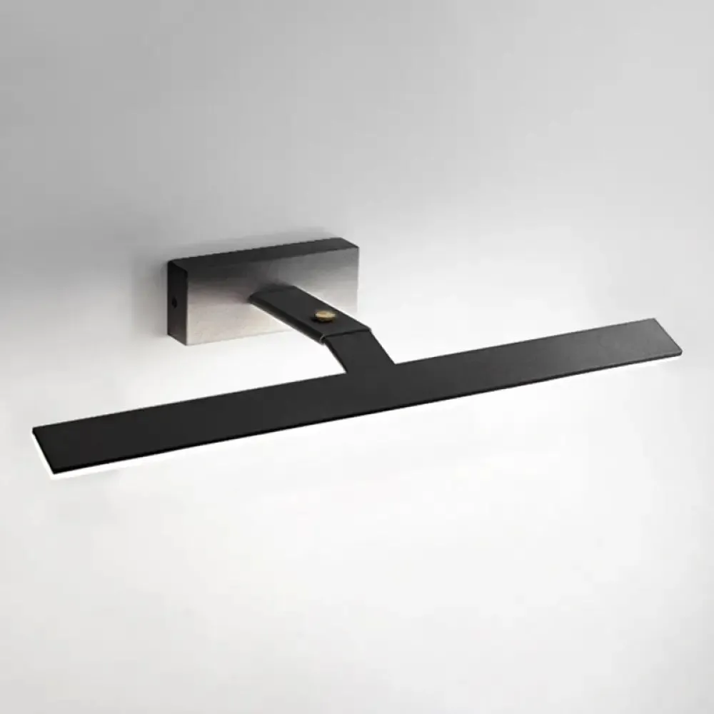 Aluminum Single Vanity Light Fixture - Armed Nordic Minimalist Style