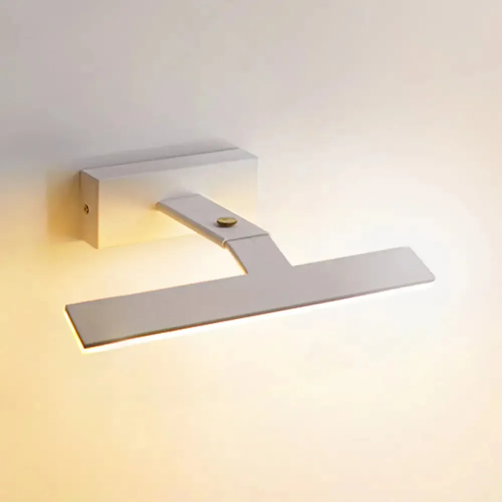 Aluminum Single Vanity Light Fixture - Armed Nordic Minimalist Style