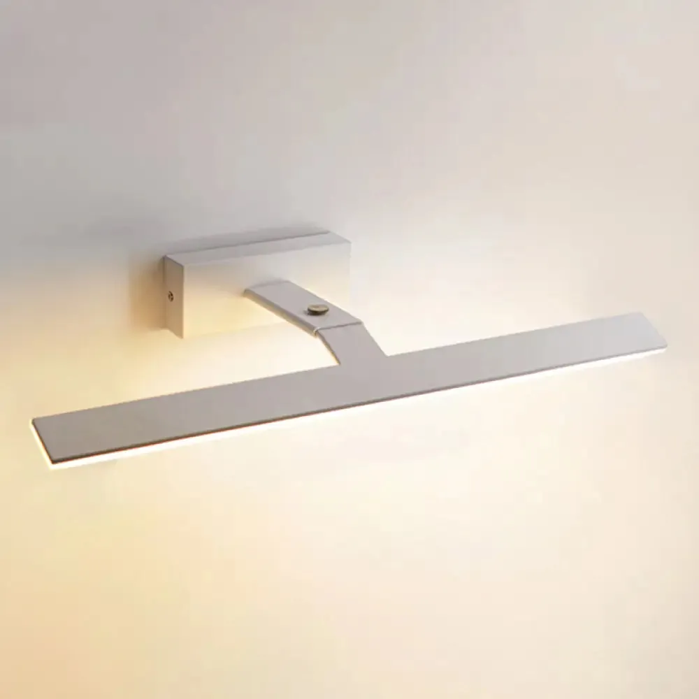 Aluminum Single Vanity Light Fixture - Armed Nordic Minimalist Style