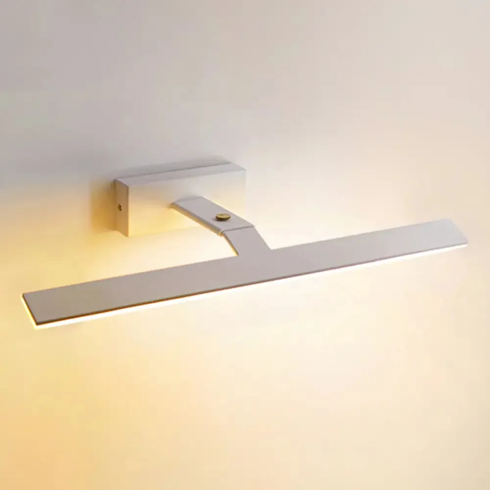 Aluminum Single Vanity Light Fixture - Armed Nordic Minimalist Style