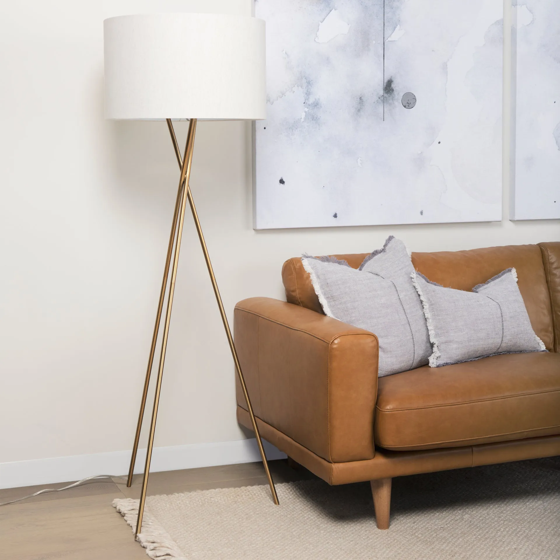 Amber Floor Lamp