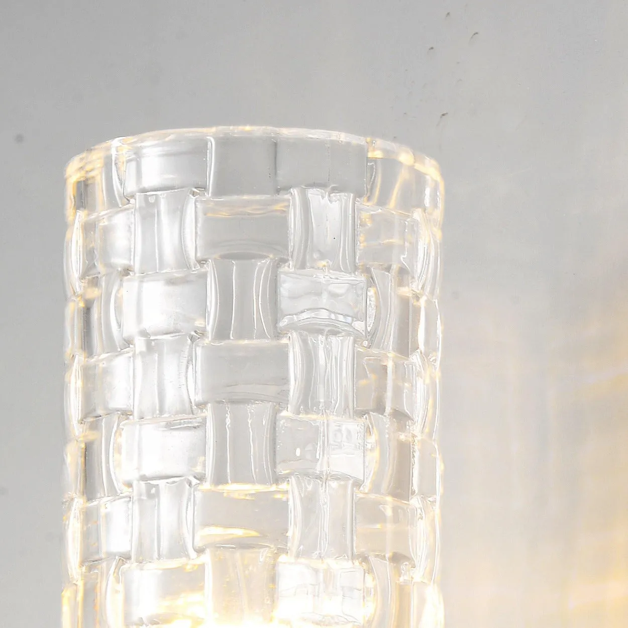 ANKUR CUT GLASS CYLINDER WALL LIGHT