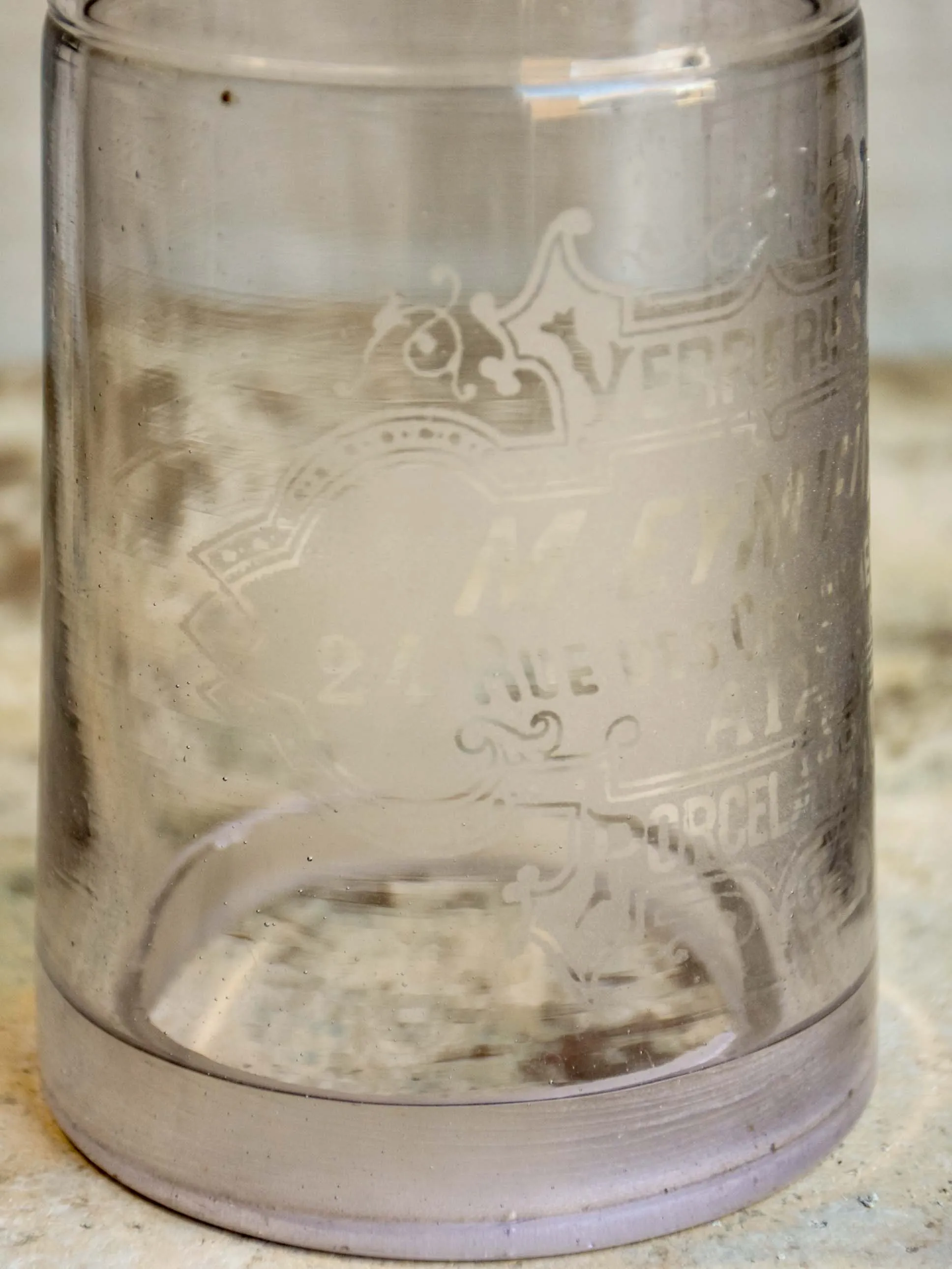 Antique French bistro carafe - Aix