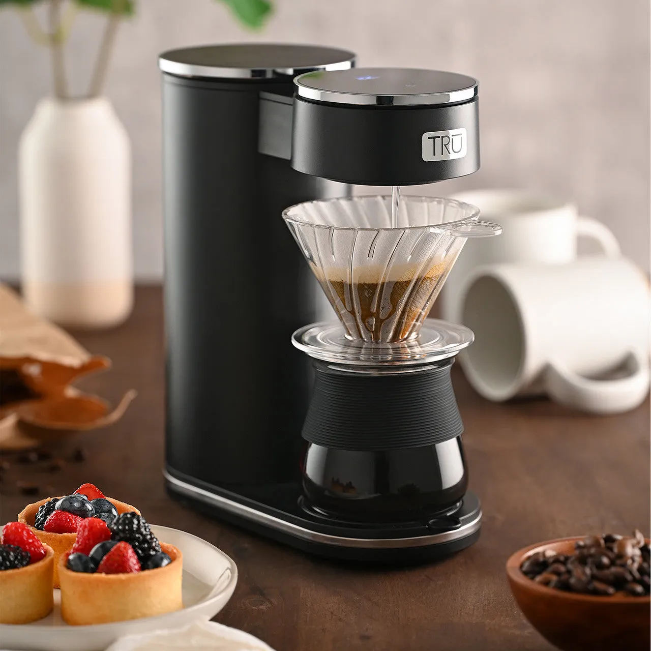 Automatic Pour Over Coffee Maker with Digital Touch Screen