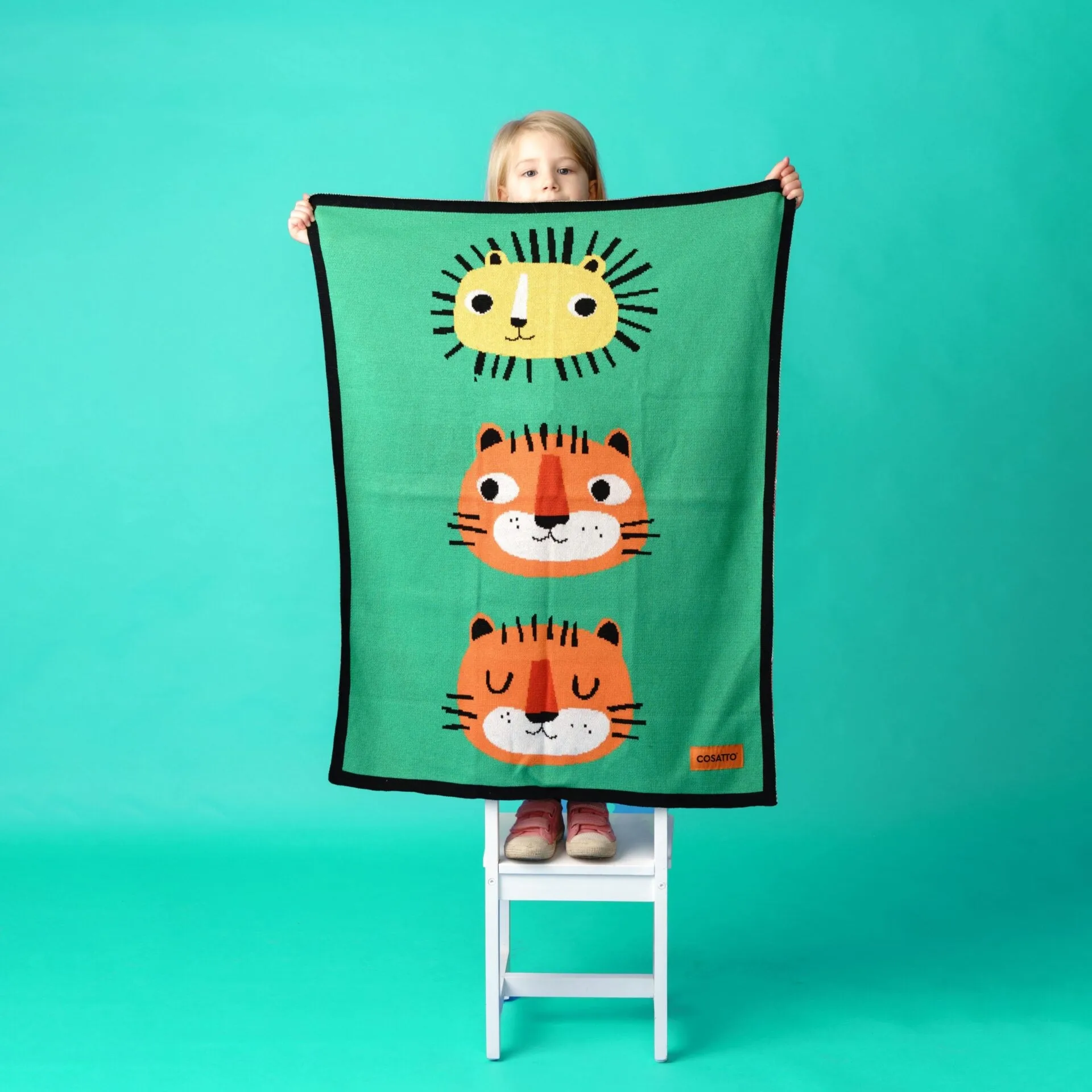 Baby Blanket 'Easy Tiger' Soft Cotton