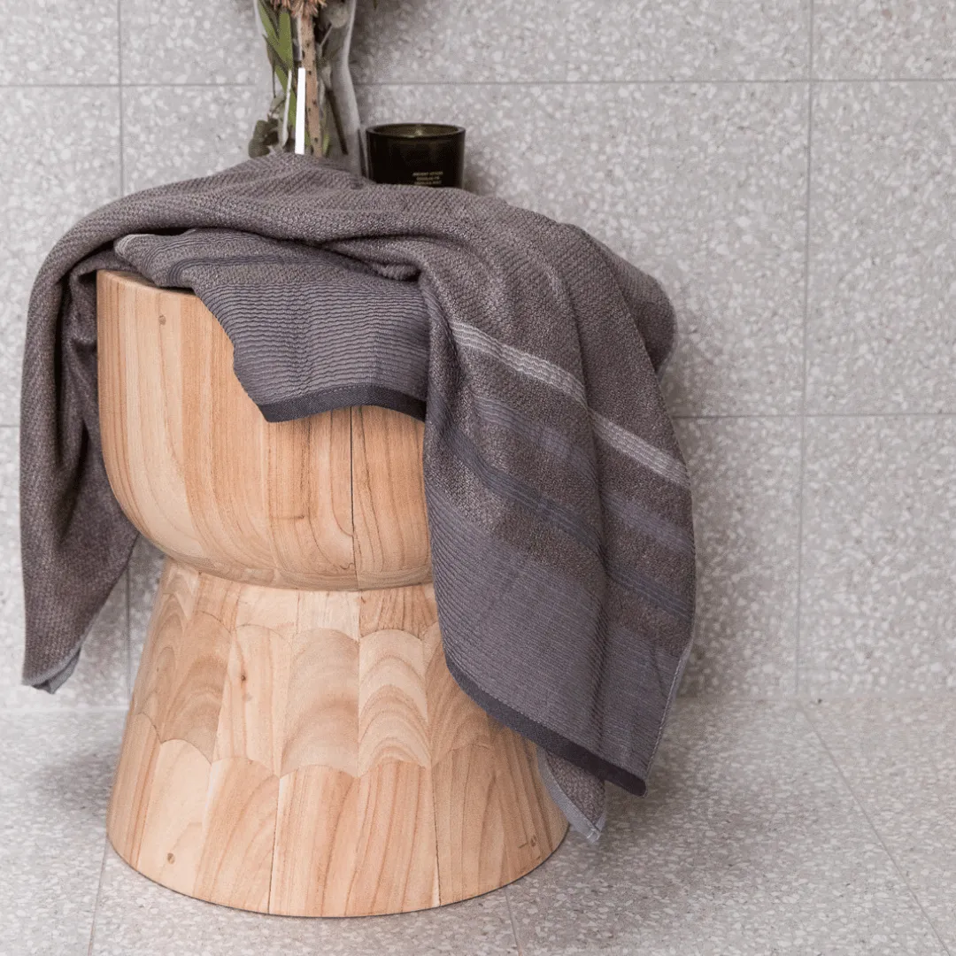 Bamboo Linear Stripe Towels