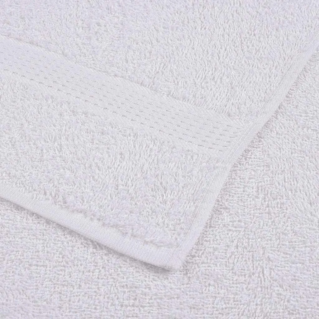 Bath Towels 2 pcs White 100x150 cm 360 gsm 100% Cotton