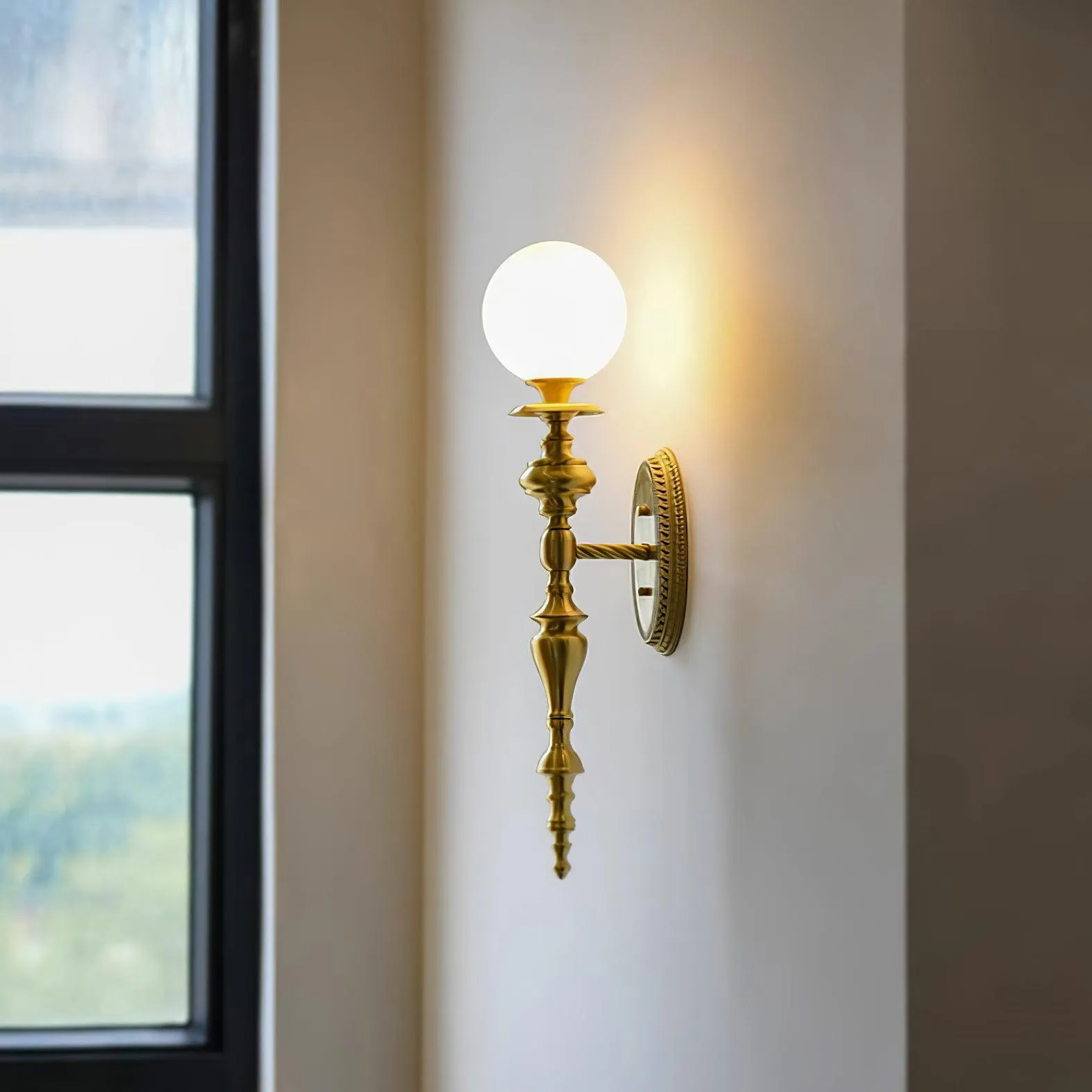 Beatty Brass Wall Lamp