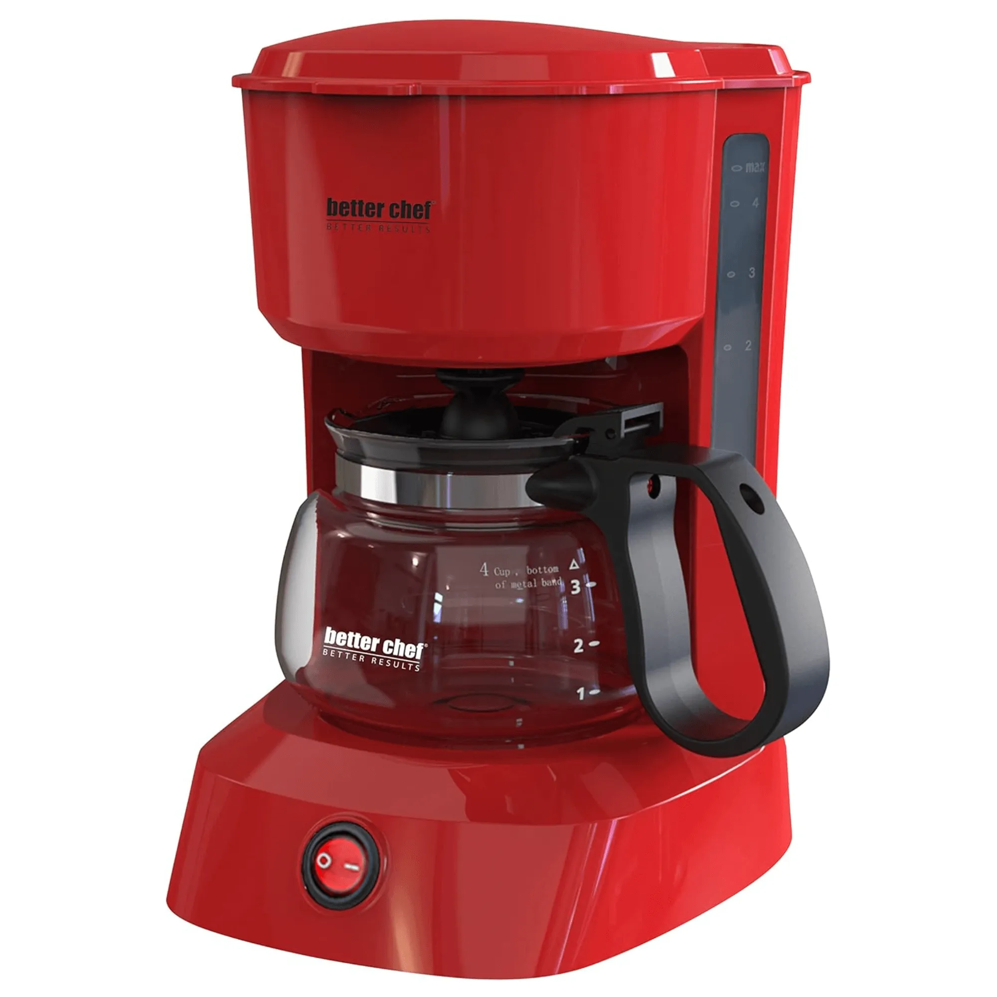 Better Chef 4-Cup Coffeemaker with Grab-A-Cup Feature by Jupiter Gear Home