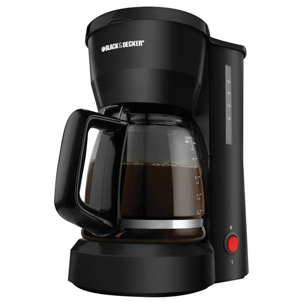 Black & Decker DCM600B 5-Cup Coffeemaker, Black