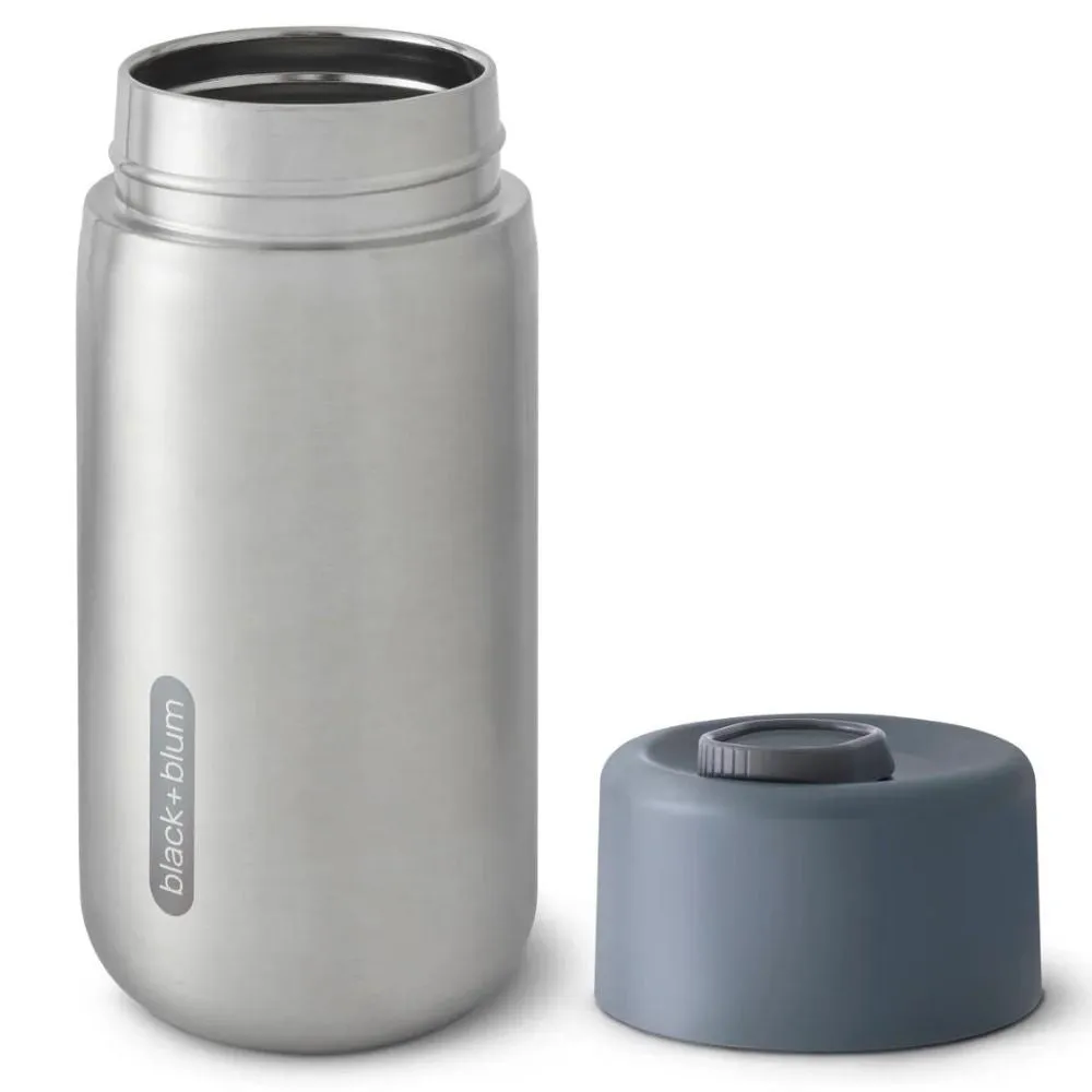 Black   Blum Insulated Stainless Steel Travel Cup 340ml