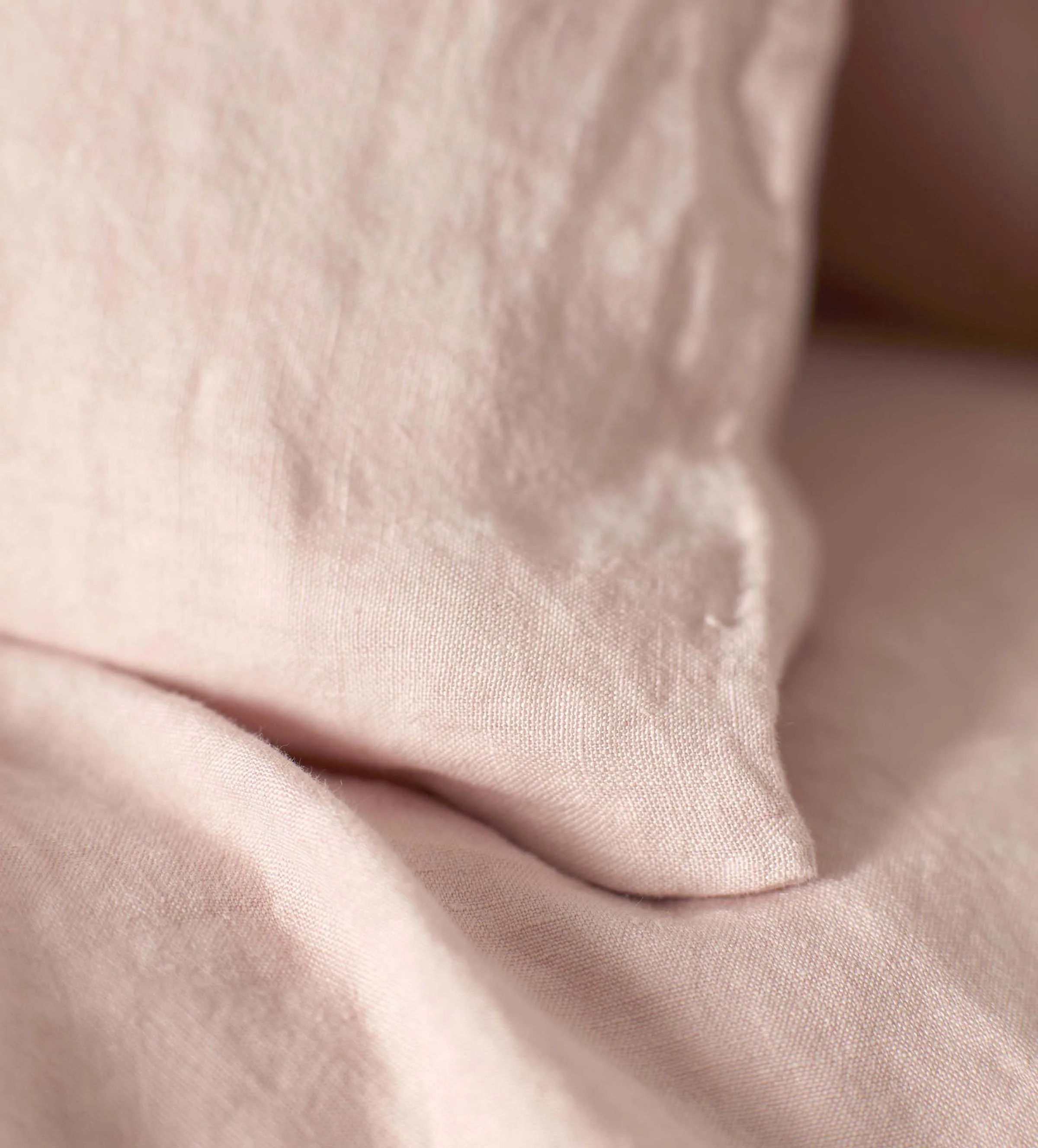 Blush Pink 100% Linen Bed Linen