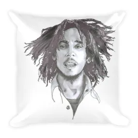 Bob Marley The Legend Black Ink Cushion