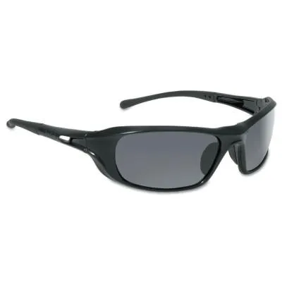 Bolle Shadow Series Safety Glasses, Smoke Lens, Anti-Fog, Anti-Scratch, Black Frame, 40060