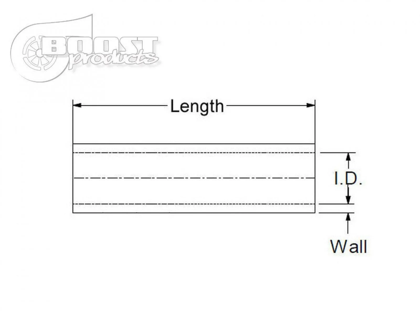 BOOST Products Silicone Coupler 41mm (1-5/8") ID, 75mm (3") Length, Black