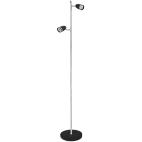 Bright Star Lighting SL019 BLACK Black and Chrome Standing Lamp