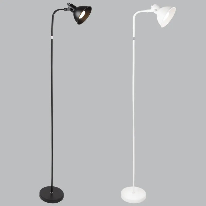 Bright Star Lighting SL085 BLACK LED, Metal Floor Lamp with Rotatable Head