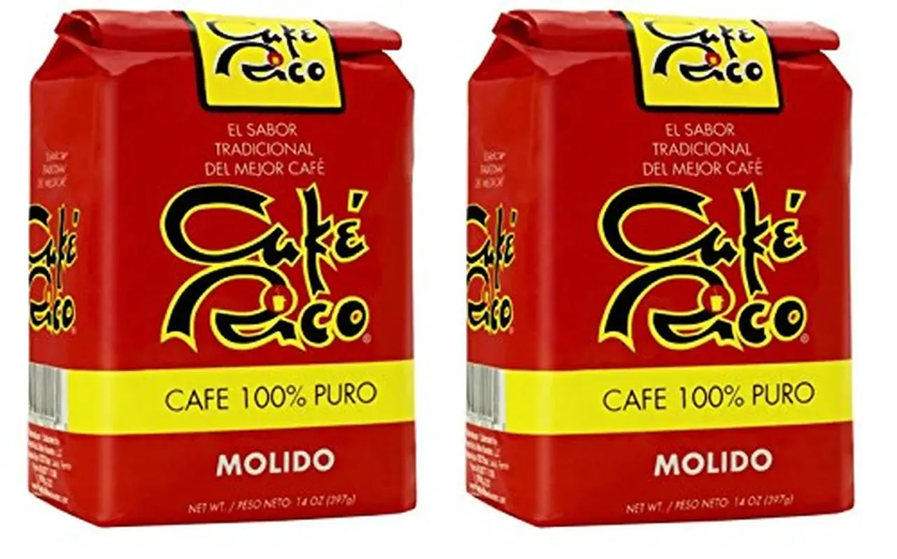 Cafe Rico Ground Regular Puerto Rican Coffee, 14 Ounce Bag (2 Pack)