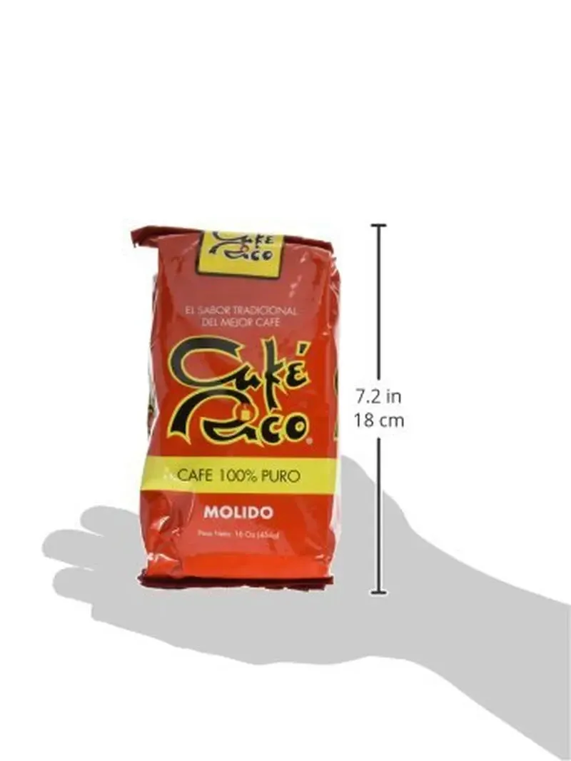 Cafe Rico Ground Regular Puerto Rican Coffee, 14 Ounce Bag (2 Pack)