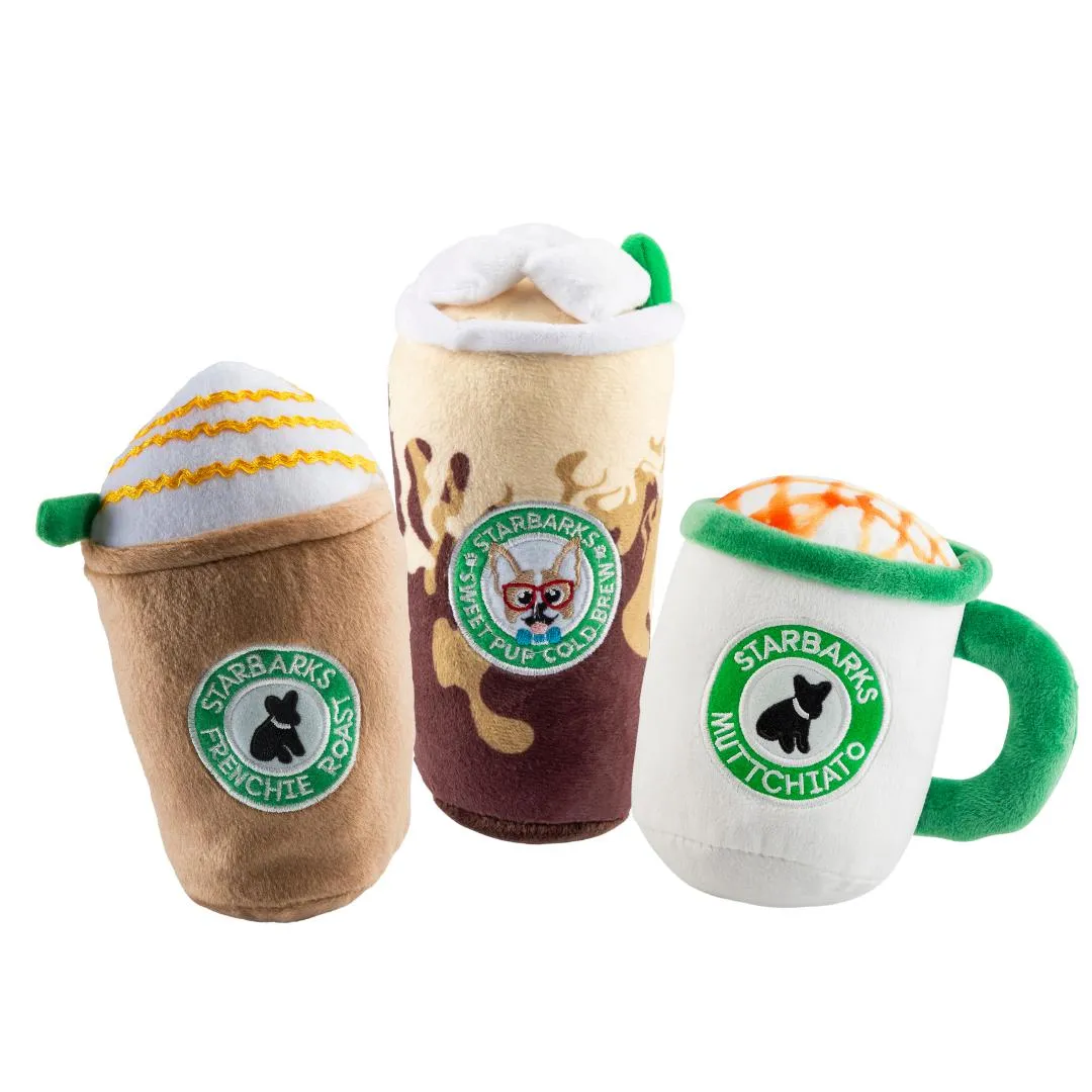 Caffeinated Pup Dog Toy Bundle