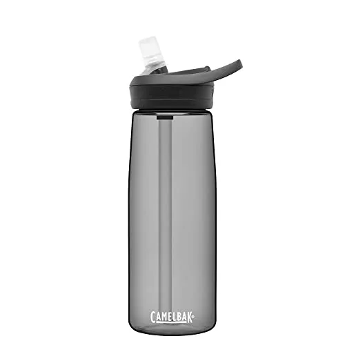 CamelBak eddy  Water Bottle with Tritan Renew – Straw Top 25oz, Charcoal