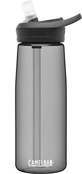 CamelBak eddy  Water Bottle with Tritan Renew – Straw Top 25oz, Charcoal