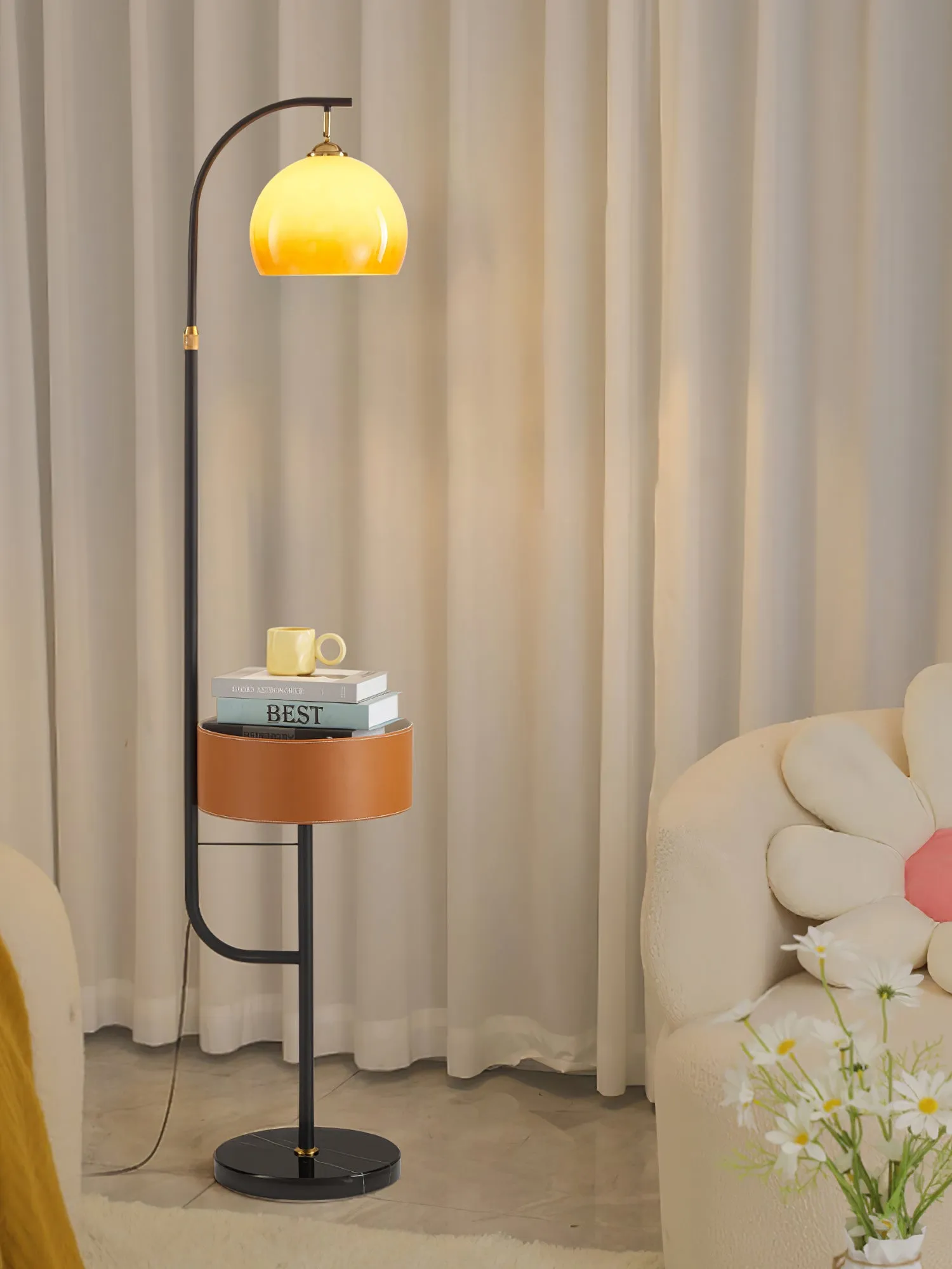 Caramel Arch Floor Lamp