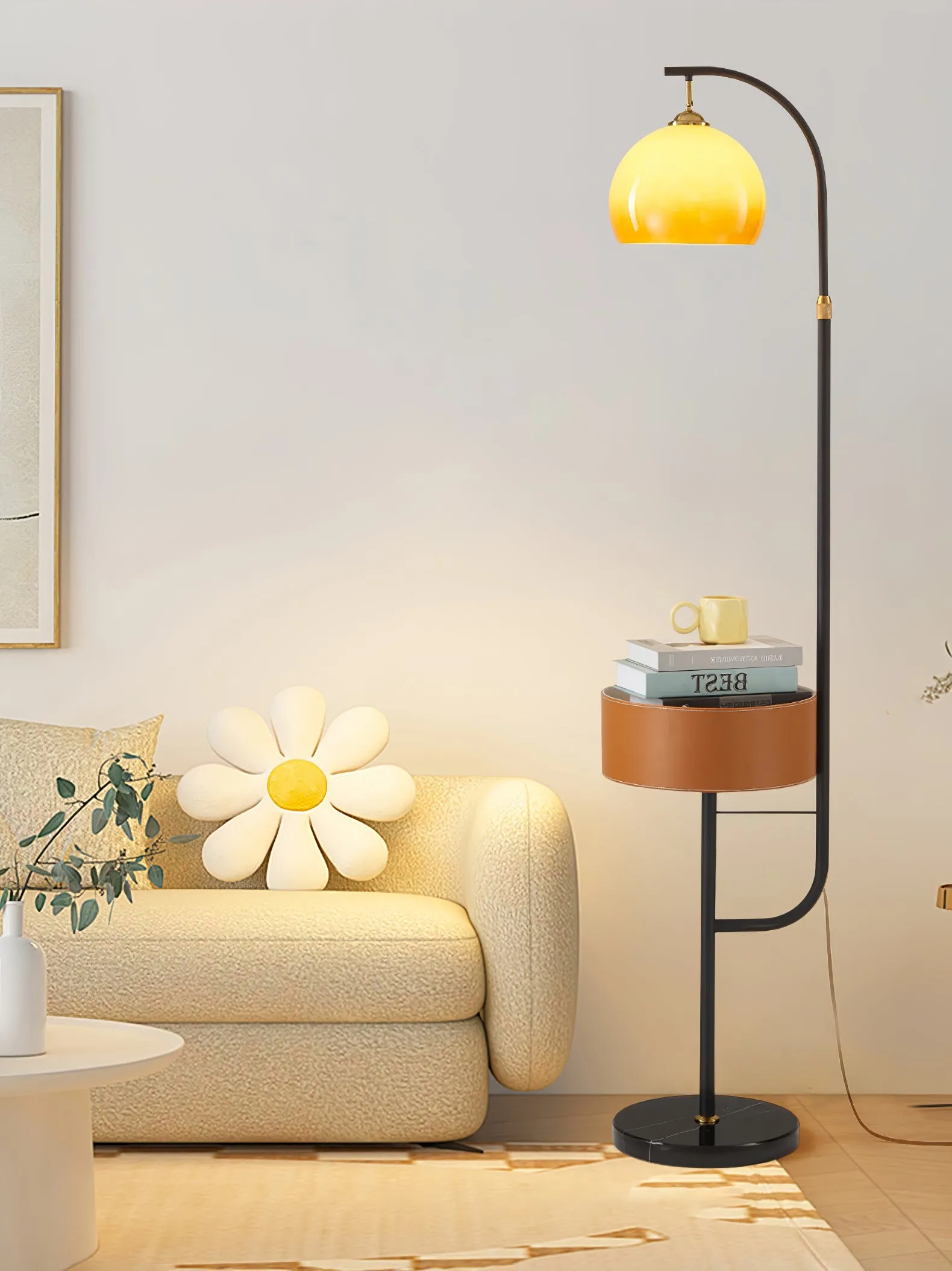 Caramel Arch Floor Lamp