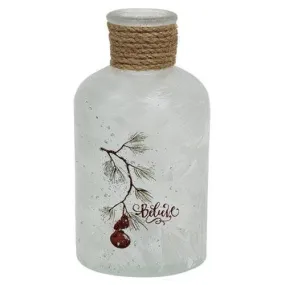 Cardinal & Bell Frosted Glass Bottle