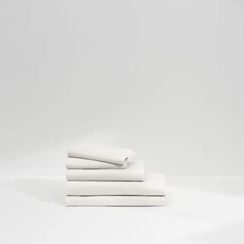 Casper Sleep Percale Sheet Set, Queen,White