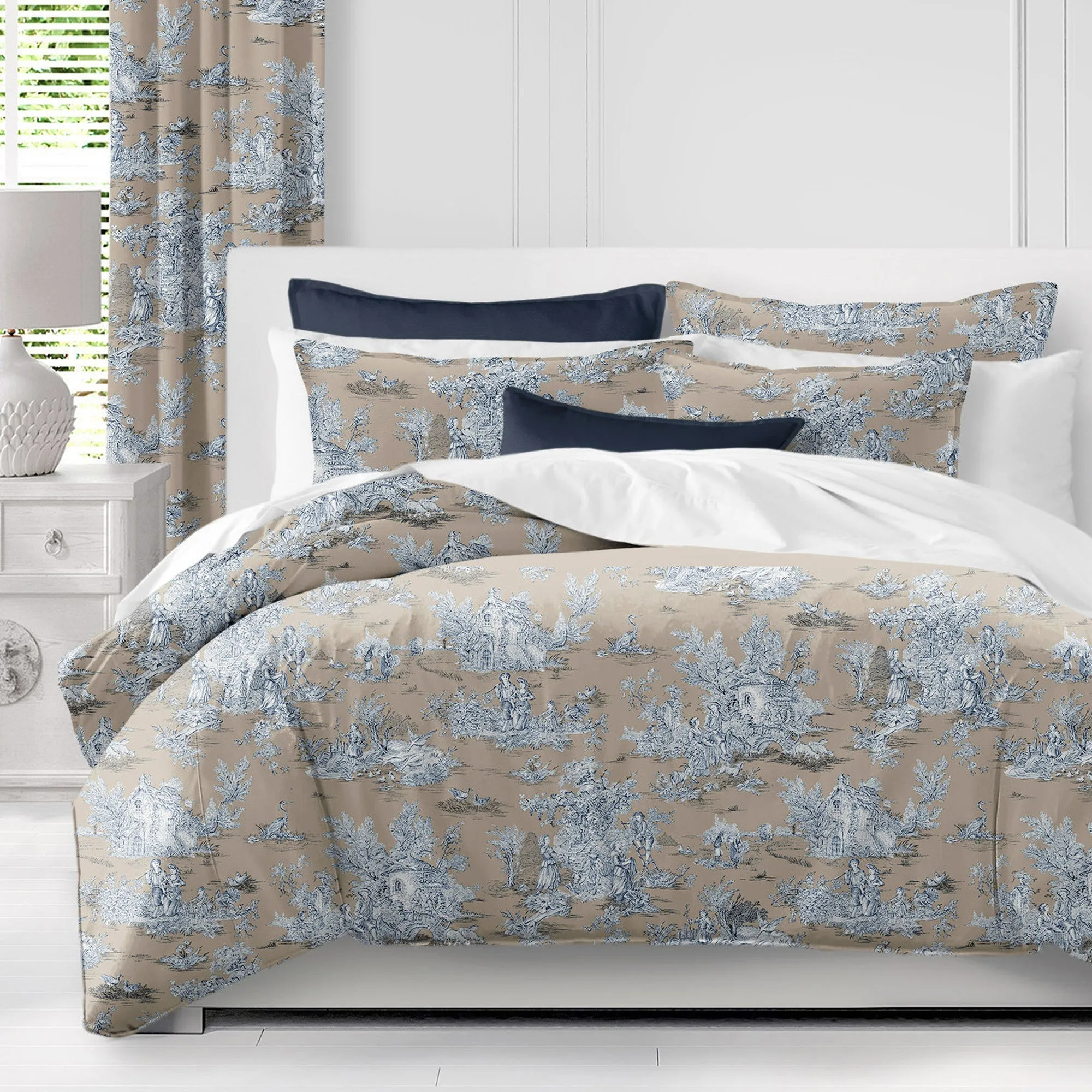 Chateau Blue/Beige Bedding