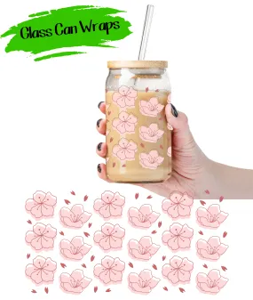 Cherry Blossom Wrap for 16/20 oz Cups - UV DTF or Sublimation (SHIPS IN 3-7 BUS DAYS)