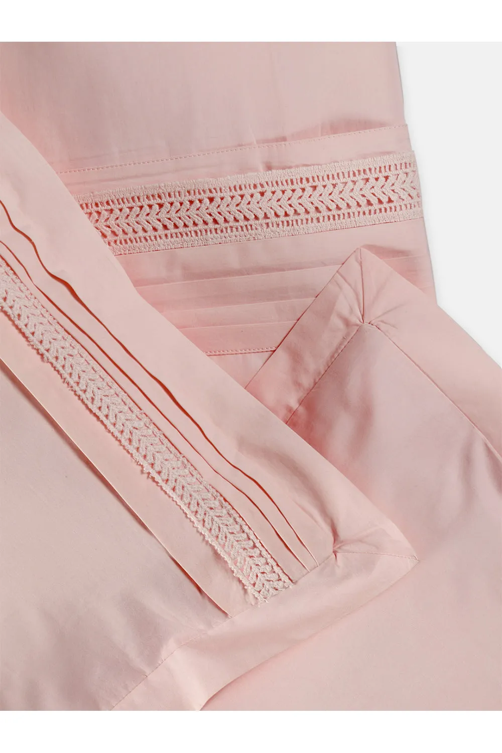 Classic Lace Sheet Set - peach