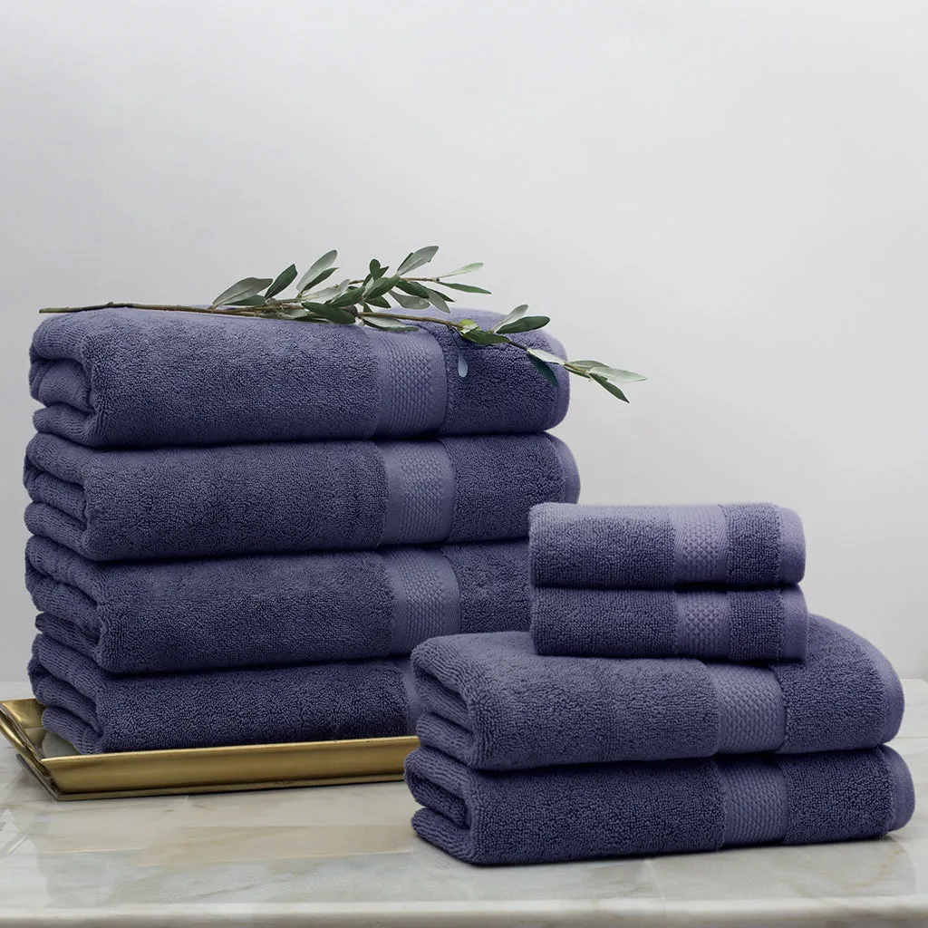 Classic Navy Towel Spa Bundle (2 Wash   2 Hand   4 Bath Towels)